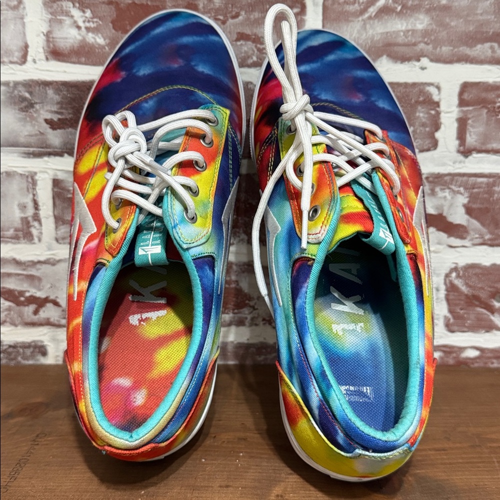 Lakai Men's Griffin Sneakers- Orange Tie-Dye / Lace-Up / Low-Top / Size 11 - Picture 10 of 11